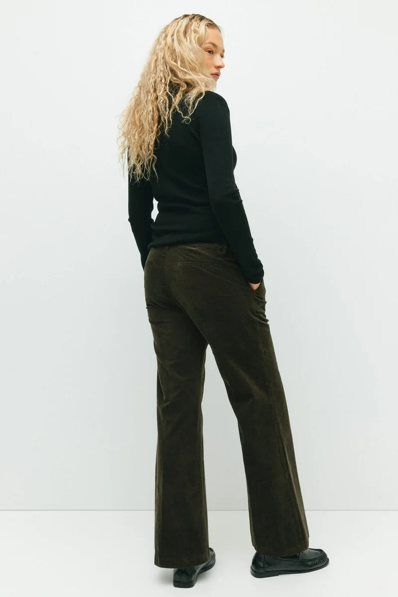 H&M  MAMA Flared corduroy trousers for Women | Best Price UAE